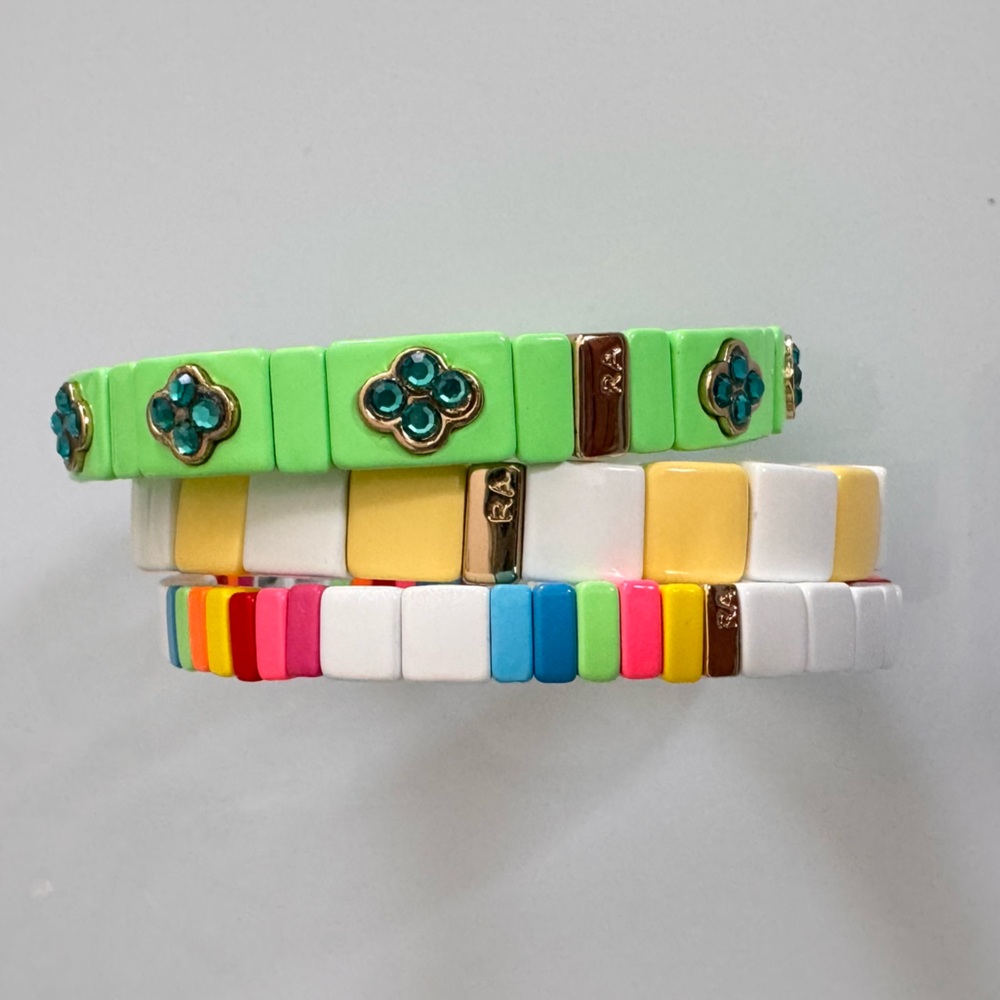 Roxanne Assoulin Multicolor Enamel Bracelets